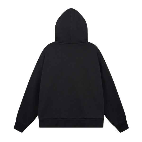 Basics - editions - 1000 GSM ZIP UP – “BLACK” – Image 2