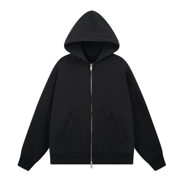 Basics - editions - 1000 GSM ZIP UP – “BLACK”