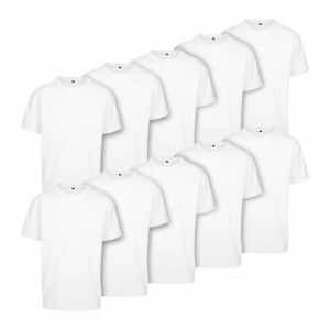 Basics Editions – Pack t-shirts blanc oversize ( x 10 pcs )